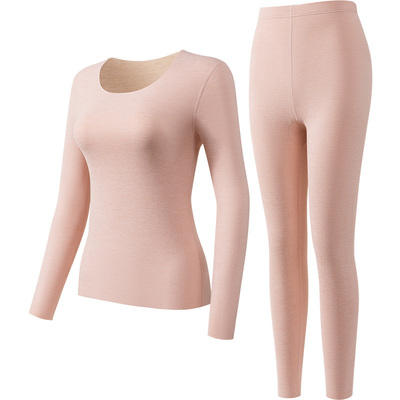 【鹅绒+羊绒+蚕丝】无痕保暖套装