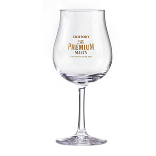 中古1990S日本Suntory闻香杯纯饮杯品鉴杯高脚啤酒杯三得利