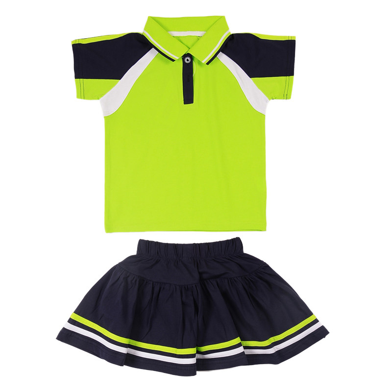 小学生班服夏季纯棉短袖学院套装一二年级儿童校服运动幼儿园园服