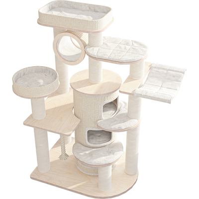 蜜罐猫实木猫爬架大型多层