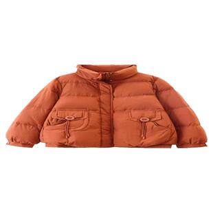 清仓冬韩版高端羽绒服女白灵儿同款短款立领气质宽松显瘦保暖外套