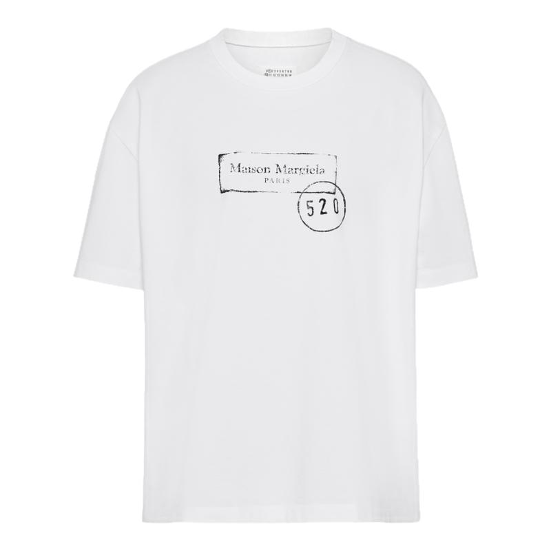 MaisonMargiela/马吉拉女士T恤圆领现代图案简约设计品牌缝线新款