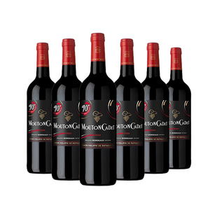 轩尼诗法国木桐嘉棣波尔多红酒整箱装干红进口葡萄酒6支送礼