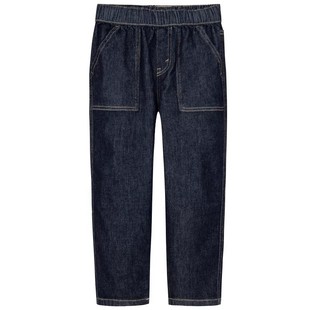 【加绒】李维斯儿童装男童裤子原牛软牛仔裤2025秋冬新款女童长裤