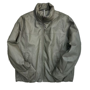 pu皮羽绒服加厚保暖皮面立领男2025冬季新款纯色机车服短款外套潮