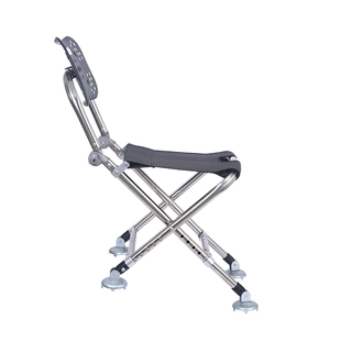 钓哈哈不锈钢轻便钓椅户外便携可折叠钓椅全地形野钓椅子垂钓装备