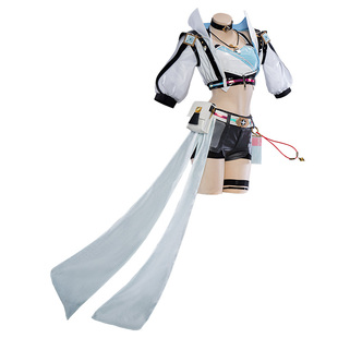 现货Uwowo悠窝窝原神cosplay 旅行者 荧 赛车服cos 服装女 荧妹