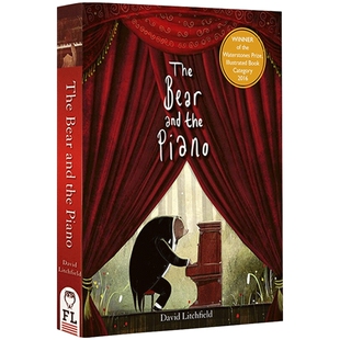 熊与钢琴 Bear and the Piano 英文原版 大熊和钢琴 亲子共读故事绘本 纸板书 David Litchfield 英文版进口原版英语书籍