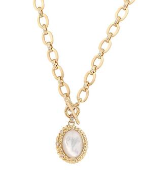 VITARING小众天然贝母轻奢项链女