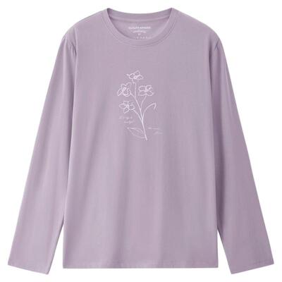 Giordano长袖常规印花T恤