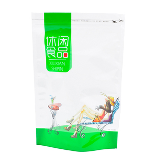 休闲食品自立复合包装袋干果零食拉链塑料袋 站立食品自封袋定制