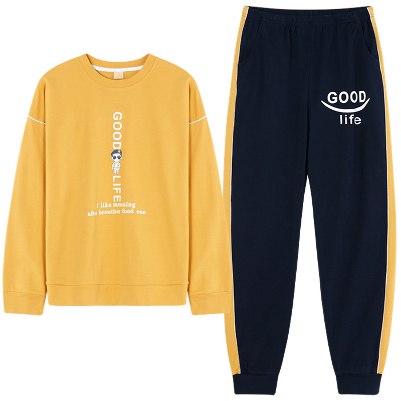 纯棉春秋款家居服休闲全棉