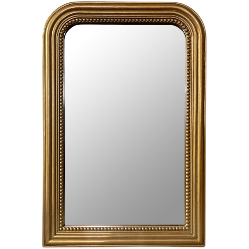 欧式复古梳妆镜简约化妆镜客厅玄关镜壁挂镜精雕浴室镜led装饰镜