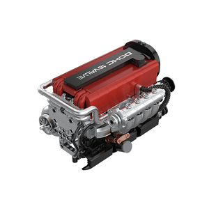 PB品铂速魂SOKUN系列4G63发动机JDM引擎拼装积木玩具模型PB8861