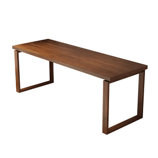 实木国学桌书房书法桌新中式茶书桌一体家用电脑桌办公桌书画桌