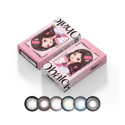 欧巴兰日抛美瞳体验试色6片隐形眼镜美瞳大小直径正品官方旗舰店