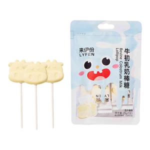 来伊份牛初乳奶棒糖250g儿童奶酪棒棒糖果奶片休闲零食梨膏棒棒糖