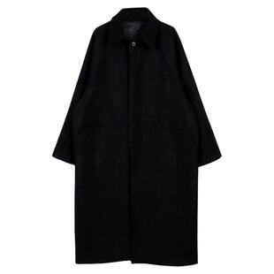 毛呢大衣男款秋冬休闲韩系英伦风过膝中长高级感加厚风衣呢子外套