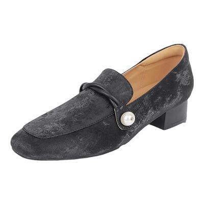 达芙妮法式乐福鞋女2026新款小皮鞋女款秋冬妈妈鞋高跟单鞋一脚蹬