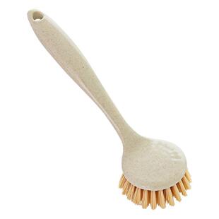 小麦秸秆厨房长柄洗锅刷洗碗清洁刷子家用清洁刷碗刷锅刷子手柄