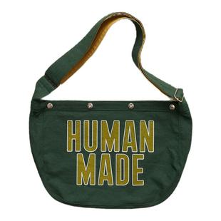 现货 HUMAN MADE PAPERBOY BAG 棉帆布双面印花可调节报童斜挎包