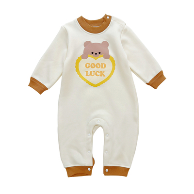 宝宝加绒保暖长袖哈衣