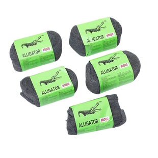 鳄鱼牌汽车家具抛光钢丝棉0000#钢丝绒玻璃家私木器抛光棉钢丝绵