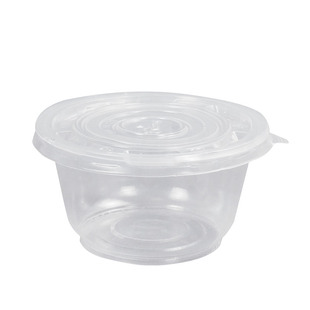 一次性碗带盖商用聚餐透明360/500/700/850/999/1000型号碗50只装