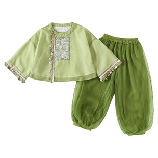 女童汉服2026春秋款儿童新中式国风仙气民族风服饰裤子套装两件套