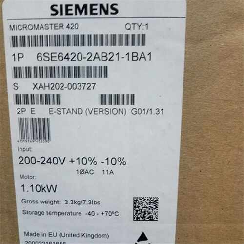 议价西门子6SE6420-2AB21/2UC21/2UD22/2AB22/2UC22/2AD22-2BA1 /