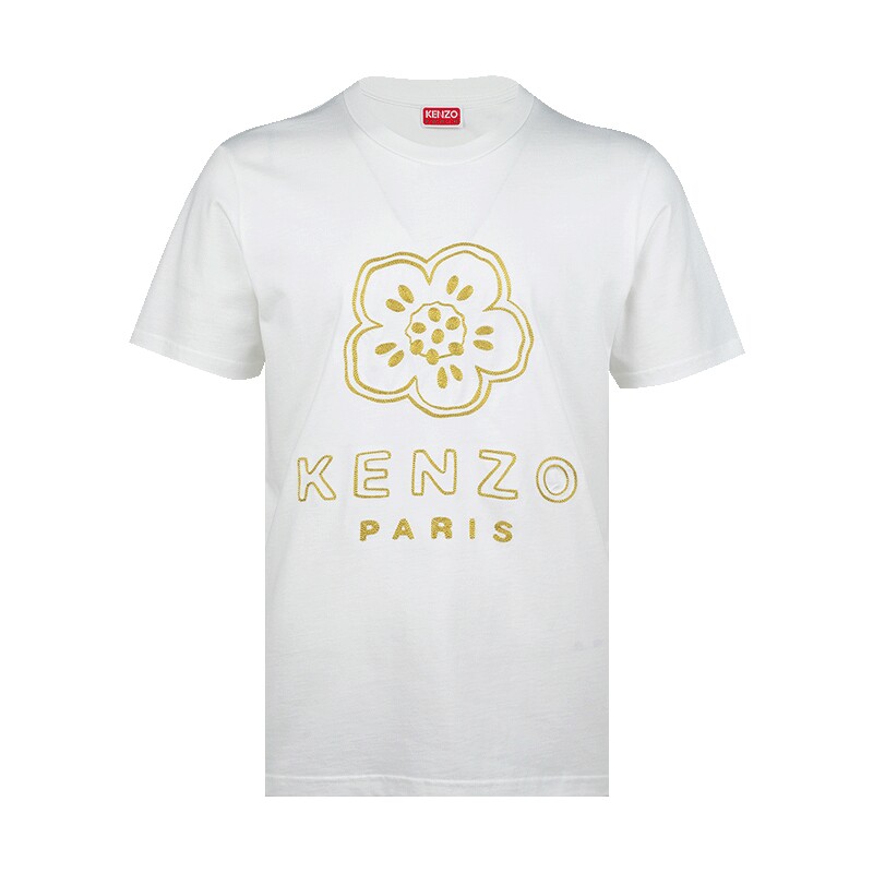 KENZO绣花修身短袖T恤男士