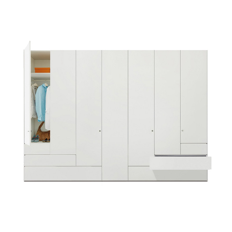 全屋定制衣柜走入式衣帽间#奶油风简约轻奢实木环保柜体 一门到顶