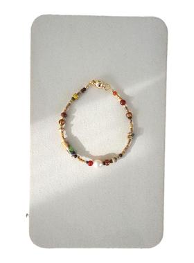 QIANTAO「露从今夜白」印象派油画手链 小众气质女生