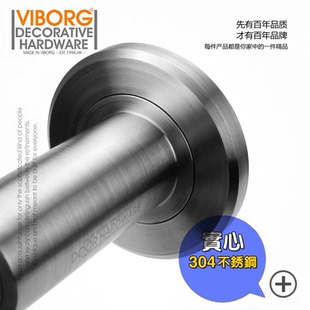 VIBORG 可升降34S 强磁304不锈钢精铸实木门房门碰墙吸地吸门吸