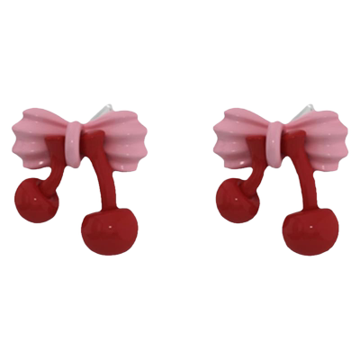 TOGGLER樱桃蝴蝶结耳环