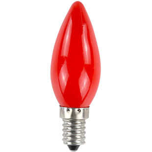 家用LED蜡烛灯泡卧室红色神台E27E14E12大小螺口佛台节能球泡光源