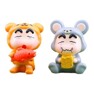 蜡笔小新网红爆款盲盒2025新款女孩可爱新之助小新之精英团队礼物