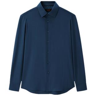 【多组分羊毛混纺】雅戈尔春秋新款官方商务休闲保暖长袖衬衫男