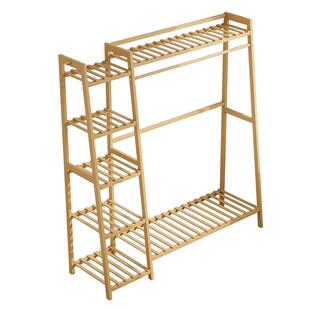 挂衣架落地卧室床尾晚上放衣服神器衣服收纳架家用实木简易衣帽架