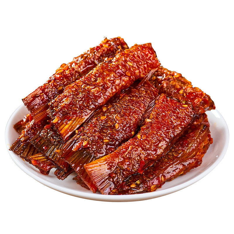 湖南特产小朱味奇鱼尾爆辣麻微辣海味零食速食小吃宿舍办公室熟食