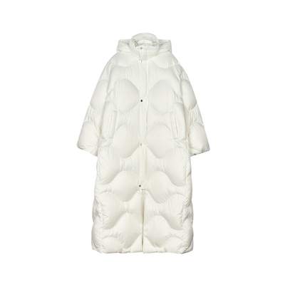 LESS冬季白鸭绒连帽羽绒服