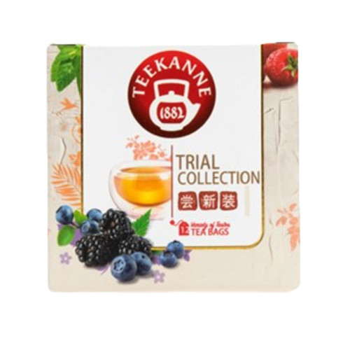 Teekanne覆盆子苹果蜜桃焦糖香橙路易波士6味组合共12个独立茶包