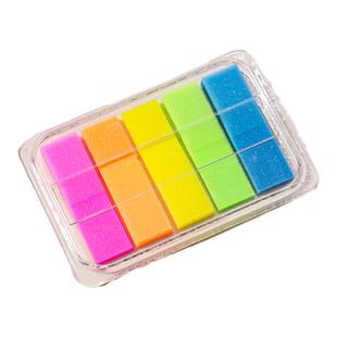 得力文具便利贴标签索引贴创意指示防水纯色标记标贴便签本小本子纯色清新记号记事可撕卷式批发学生用书签纸