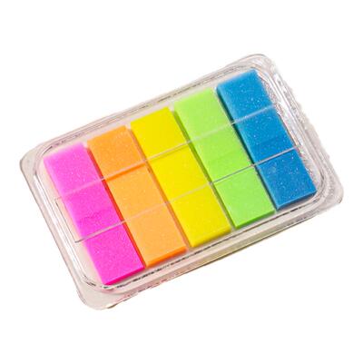 得力纯色记事贴粘贴牢固易撕取