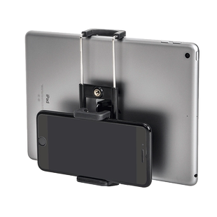 云腾二合一平板手机夹拍照相通用落地读谱机ipad支架自拍杆三脚架大号固定夹子桌面拍摄vlog淘宝直播多功能