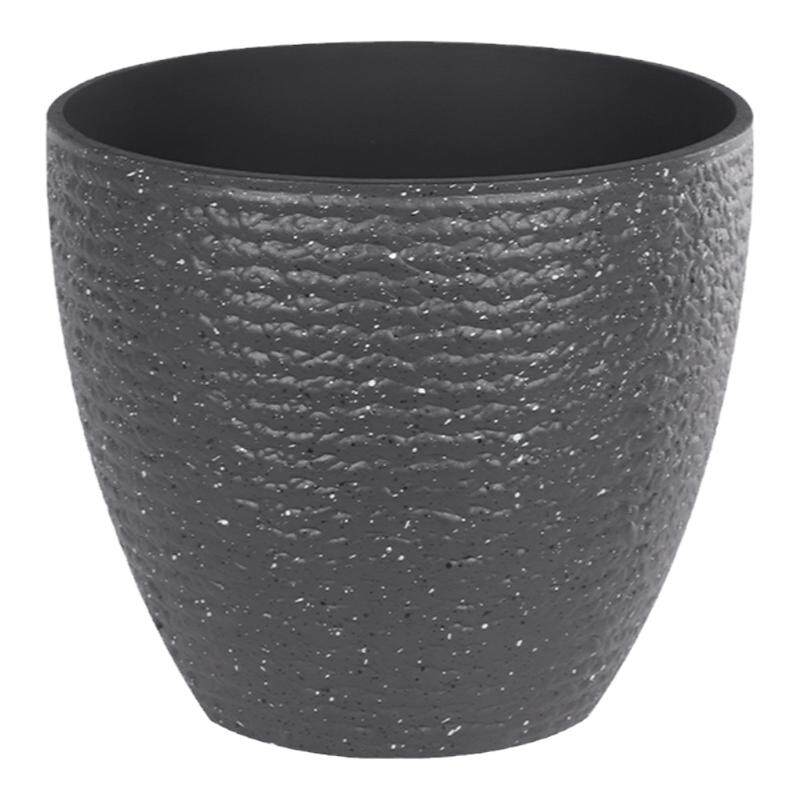 塑料大口径仿石花盆简约