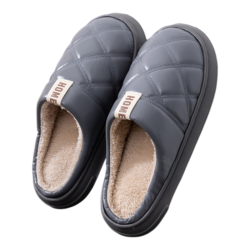 洁丽雅棉拖鞋秋冬季2025新款男女情侣居家室内防滑保暖棉鞋防水