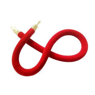 酒店礼宾杆红绒布挂绳麻花绳隔离带一米线护栏杆迎宾围栏警示立柱