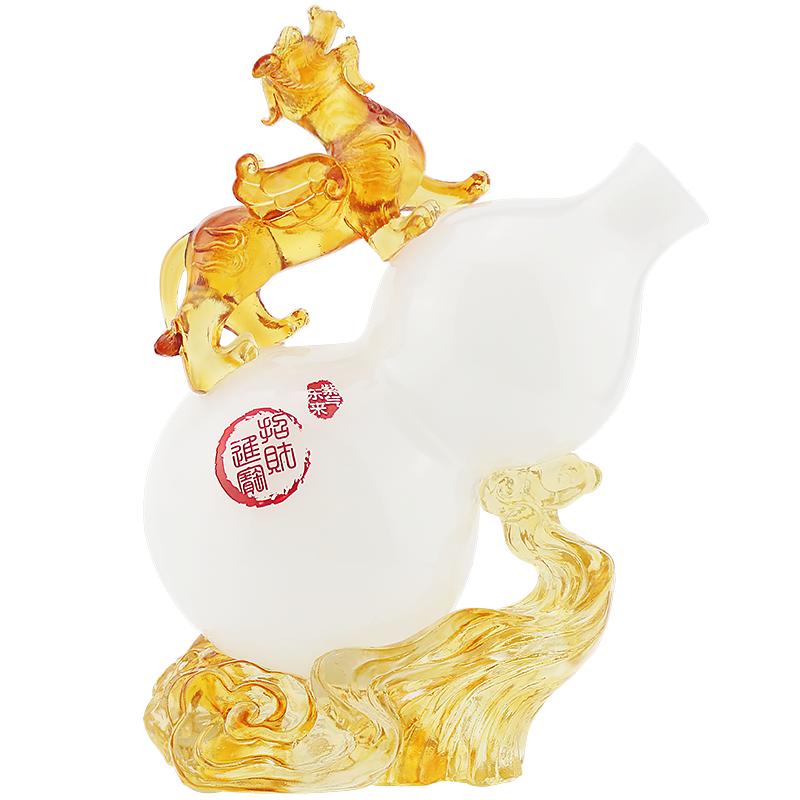 福禄如意琉璃玉葫芦摆件工艺品家居摆设酒柜客厅装饰新居乔迁礼物