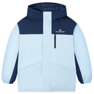 三防能暖|361度童装男童加绒保暖儿童羽绒服2025冬季红色马年外套